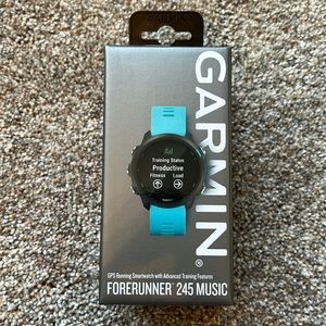 Garmin 245 Forerunner - Aqua, brand new never opened